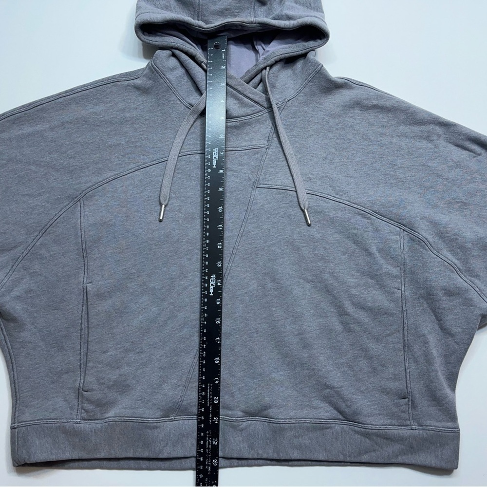 Lululemon Broken Beats Hoodie Womens Size X/S Oversized Cropped In Grey - Picture 11 of 14